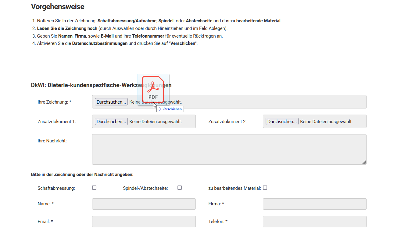 Dieterle Formstechwerkzeuge bei Laufer DkWl - Kundenspezifische Werkzeuglösungen